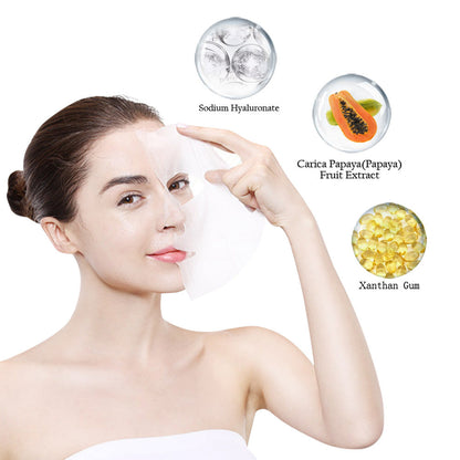 Masque facial en tissu à la papaye