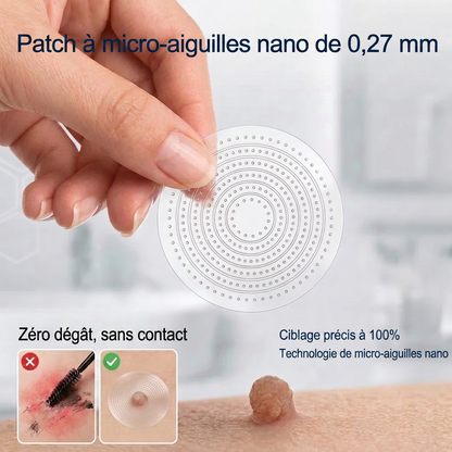 【🔥 Dernier jour : -70 % 🔥】🇫🇷 𝐇𝐞𝒂𝒍𝗿𝗶𝙯𝙚® Patch 2-en-1 à micro-aiguilles & hydrocolloïde | Aide à réduire l’apparence des grains de beauté, verrues, acné et étiquettes cutanées | Patchs invisibles visage & corps.