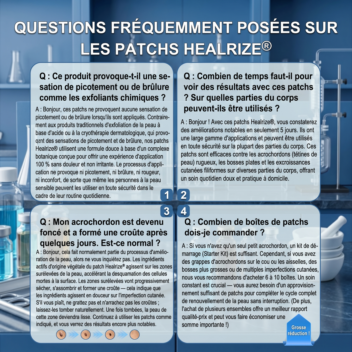 【🔥 Dernier jour : -70 % 🔥】🇫🇷 𝐇𝐞𝒂𝒍𝗿𝗶𝙯𝙚® Patch 2-en-1 à micro-aiguilles & hydrocolloïde | Aide à réduire l’apparence des grains de beauté, verrues, acné et étiquettes cutanées | Patchs invisibles visage & corps.